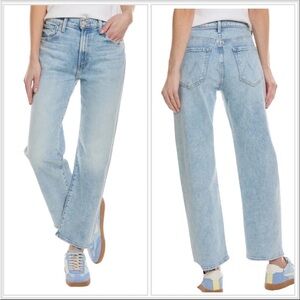 MOTHER Light As A Feather The Ditcher Zip Ankle Blue Jeans